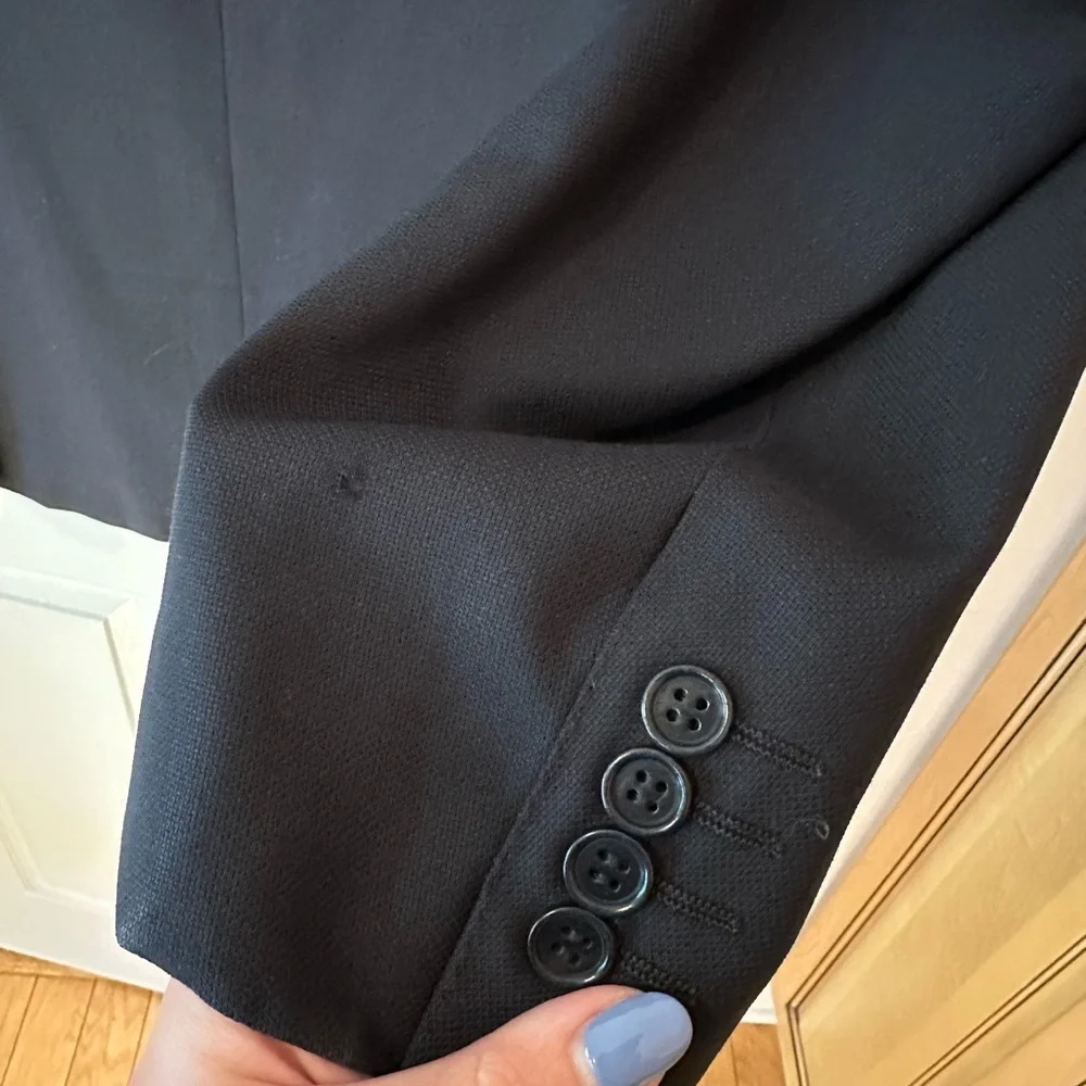 Canali Travel and Water Resistant Dark Charcoal Men's Blazer Cupro 54R